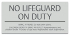 Oregon No Lifeguard On Duty Sign