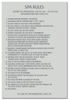Oregon Spa Rules Sign