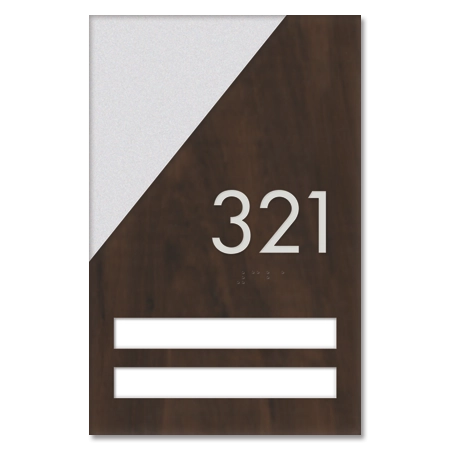 Patient Room Number Sign - 2 Slot
