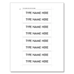 Print Your Own! 2-Line Inserts