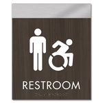 Restroom Sign w/Male & Dynamic ISA Symbols