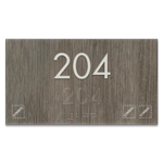 Room Number Sign w/Symbols