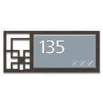Room Number Sign w/Symbols