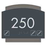 Room Number Sign w/Symbols