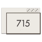 Room Number Sign w/Symbols