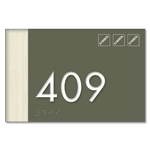 Room Number Sign w/Symbols