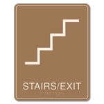 Stairs / Exit Sign w/Symbol