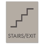 Stairs / Exit Sign w/Symbol