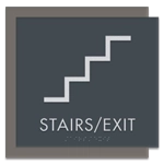 Stairs / Exit Sign w/Symbol