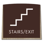 Stairs / Exit Sign w/Symbol