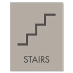 Stairs Sign w/ Symbol
