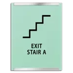 Stairway Exit Sign - DC Compliant