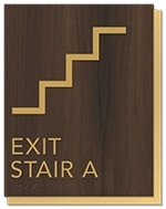 Stairway Exit Sign - DC Compliant