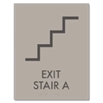 Stairway Exit Sign - DC Compliant