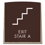 Stairway Exit Sign - DC Compliant