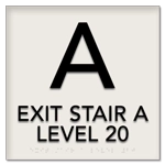 Stairway ID Sign - NYC Compliant