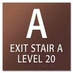 Stairway ID Sign - NYC Compliant