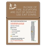 Standard Elevator Evacuation Plans - CA Compliant