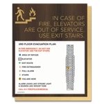Standard Elevator Evacuation Plans - CA Compliant