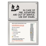 Standard Elevator Evacuation Plans - CA Compliant