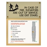 Standard Elevator Evacuation Plans - CA Compliant