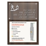 Standard Elevator Evacuation Plans - CA Compliant