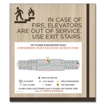 Standard Elevator Evacuation Plans - CA Compliant