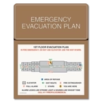 Standard Entrance Evacuation Plans - CA Compliant
