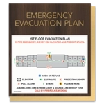 Standard Entrance Evacuation Plans - CA Compliant