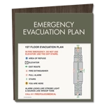 Standard Entrance Evacuation Plans - CA Compliant