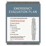 Standard Entrance Evacuation Plans - CA Compliant