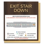Standard Stairway Evacuation Plans - CA Compliant