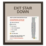 Standard Stairway Evacuation Plans - CA Compliant