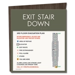 Standard Stairway Evacuation Plans - CA Compliant