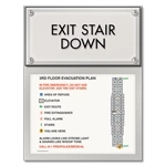 Standard Stairway Evacuation Plans - CA Compliant