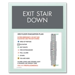 Standard Stairway Evacuation Plans - CA Compliant