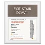 Standard Stairway Evacuation Plans - CA Compliant