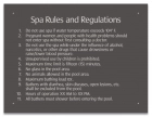 State Pool Sign - Spa Rules - Alabama Compliant