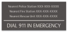 Tennessee Emergency Contacts Sign