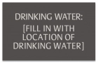 Texas Drinking Water Location Sign