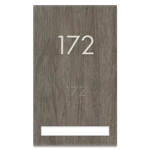 Unit Numbers with Insert - 1 slot