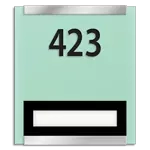 Unit Numbers with Insert - 1 slot