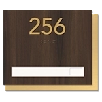 Unit Numbers with Insert - 1 slot