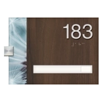 Unit Numbers with Insert - 1 slot