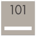 Unit Numbers with Insert - 1 slot