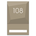 Unit Numbers with Insert - 1 slot