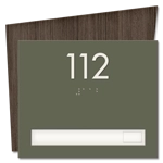 Unit Numbers with Insert - 1 slot