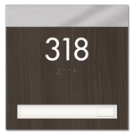 Unit Numbers with Insert - 1 slot