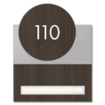 Unit Numbers with Insert - 1 slot