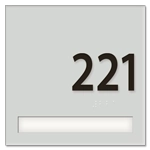Unit Numbers with Insert - 1 slot